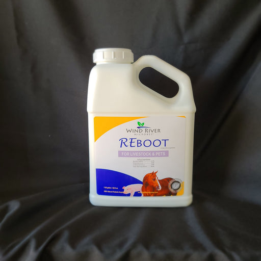 REboot - Pathogen Inhibitor & Livestock Growth Promotant - Wind River Microbes - Organic Microbes and Fertilizers for Plants, Trees, and Animals. Made in the USA.